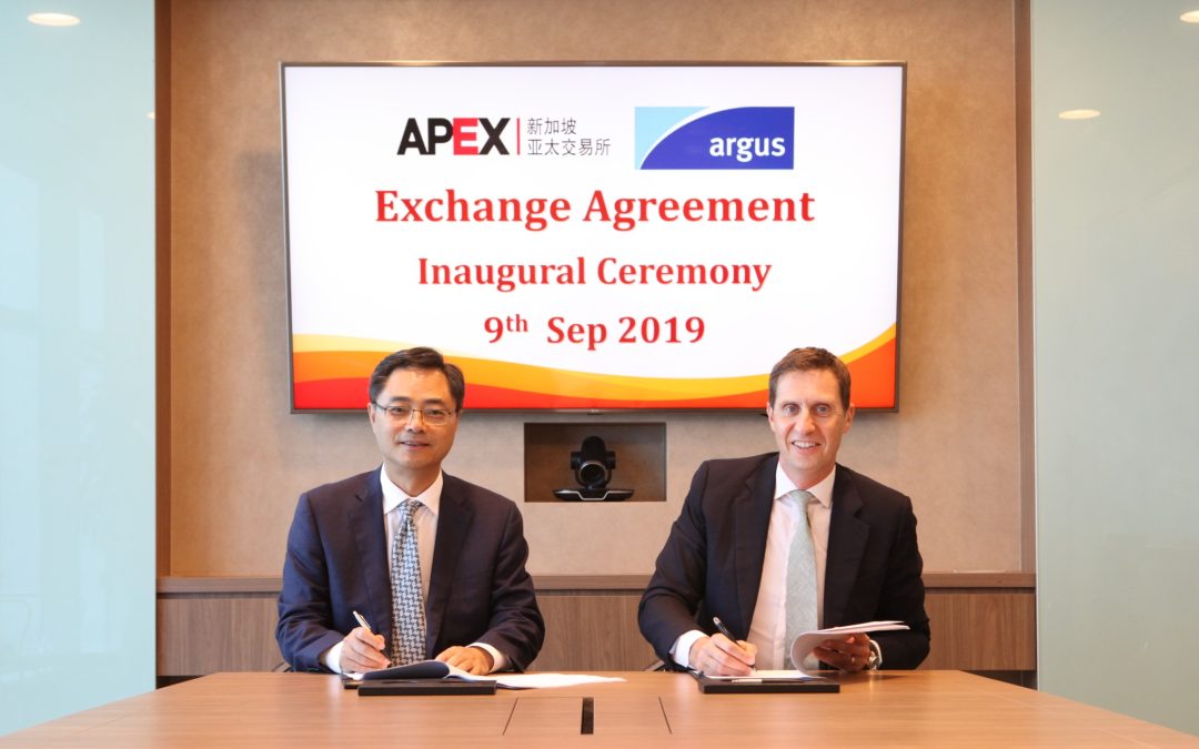 Apex Signs Licence To Use Argus’ Singapore Low-Sulphur Fuel Oil Price For Proposed New Derivatives Contract